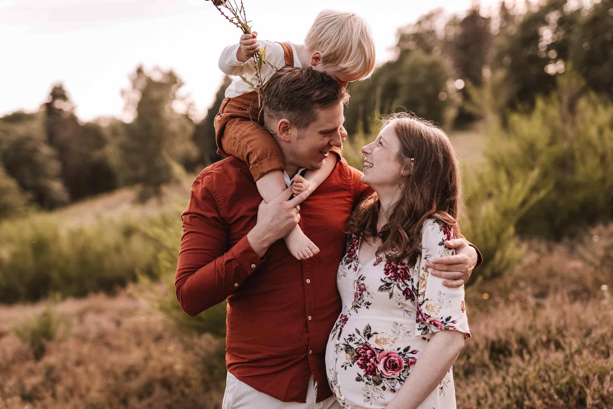 Babybauchbilder mit der Familie