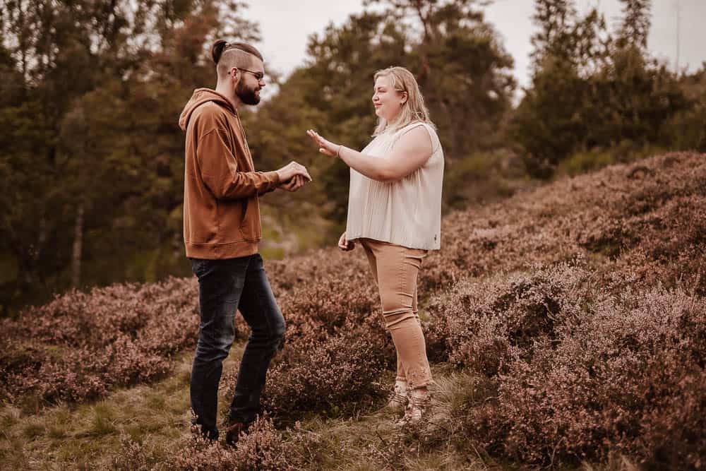 Verlobung fotografisch festgehalten